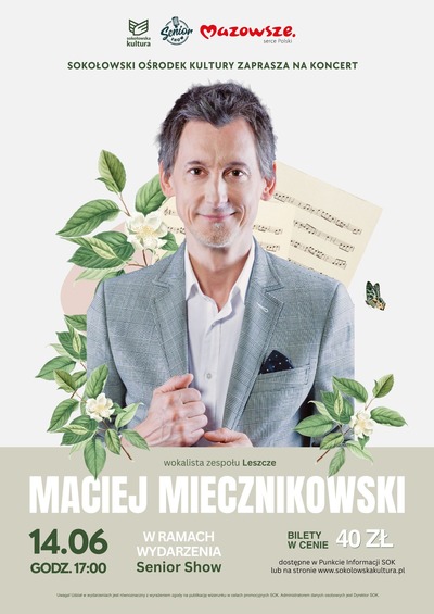 Plakat wydarzenia: Koncert Macieja Miecznikowskiego 