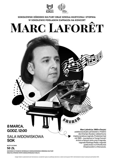 Plakat wydarzenia:  Koncert pianisty Marca Laforeta 
