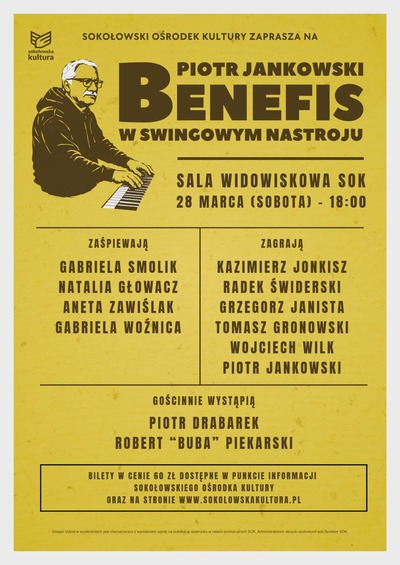 Plakat wydarzenia:  Benefis Piotra Jankowskiego 